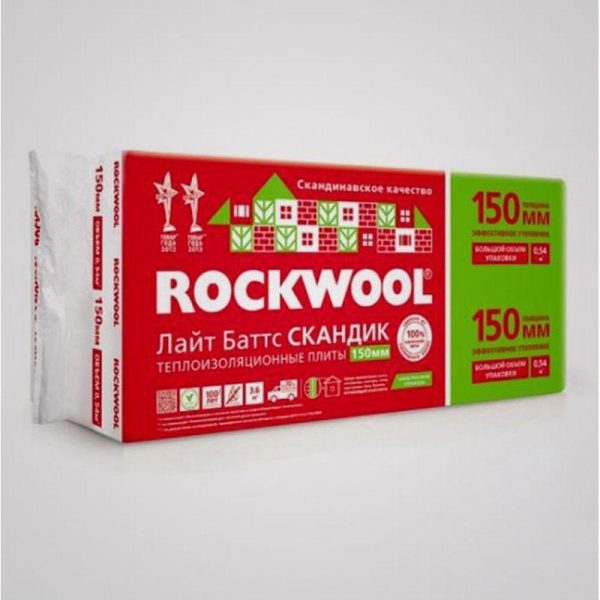 Утеплитель базальтовый ROCKWOOL Лайт Баттс Скандик XL 100 мм